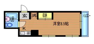 サンハイツ田辺【2階】の間取り