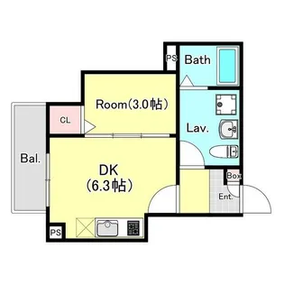 ジーメゾン春日部粕壁カヴェリ【1階】の間取り