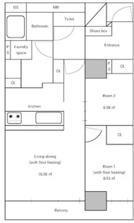 大阪府大阪市西区靱本町1【マンション】の間取り