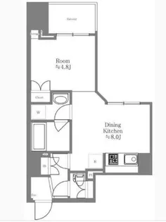 アプレシティ日本橋小伝馬町【6階】の間取り