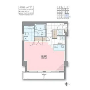 ホテル&レジデンス六本木【7階】の間取り