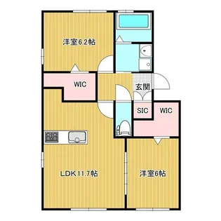 ドルチェ美濃太田【2階】の間取り