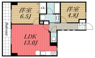 千葉県千葉市中央区出洲港【マンション】の間取り