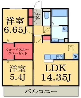 L シャルル【1階】の間取り