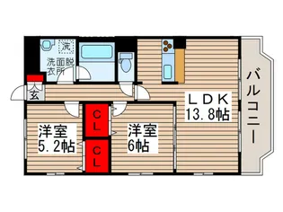 シャルマンフラットリヴァーI【3階】の間取り