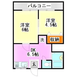メゾン石川【1階】の間取り