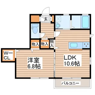 ブランシュ梅田町【1階】の間取り