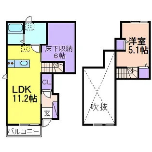 リベルタ【1階】の間取り