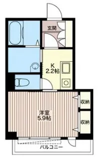 カーサ カイラス【1階】の間取り