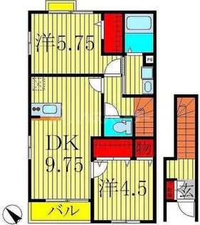 ボンヌール マキ【2階】の間取り