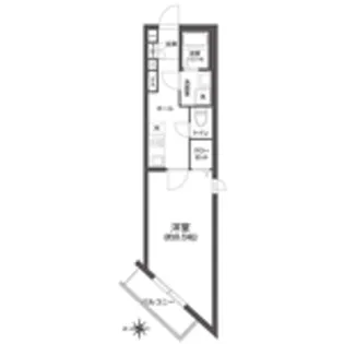 東京都北区王子2【マンション】の間取り