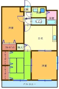 マイルドハイツ【3階】の間取り