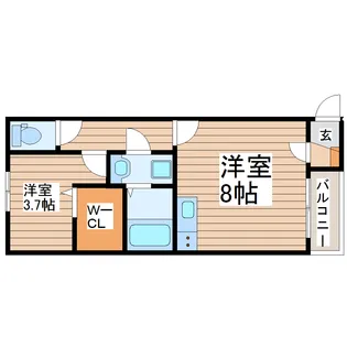 FOREAL長町グランデ【3階】の間取り