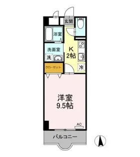 ラ・プティット・ファデット【4階】の間取り