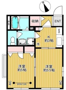 ファミーユK【2階】の間取り