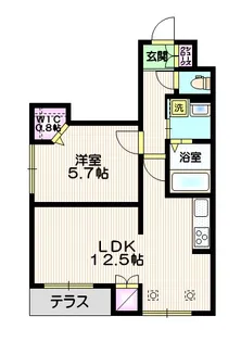 富士見マンション【1階】の間取り