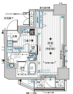 メインステージ若松河田【9階】の間取り