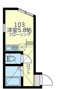ユニテックホームズ(ユナイト根岸バイエルン)【1階】の間取り