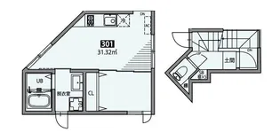 Meguro Senzoku U【3階】の間取り