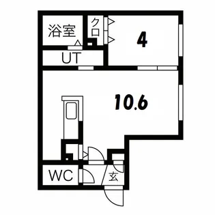 S-RESIDENCE桑園EAST【4階】の間取り
