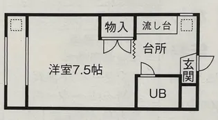 コーポ旭【3階】の間取り