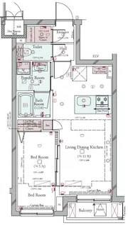 コンシェリア目黒本町 THE RESIDENCE【4階】の間取り