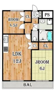 リアライズ前橋中央【1階】の間取り