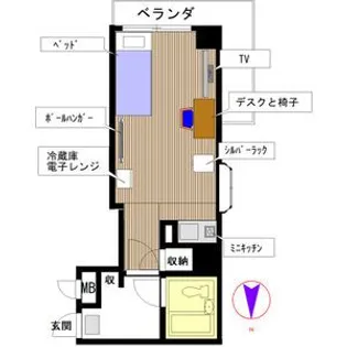 メゾン・ド・エスト【6階】の間取り