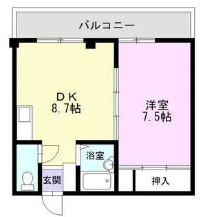 ハイツ木曽路【2階】の間取り