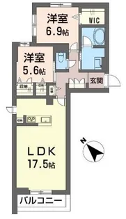アベニールテラス浦和美園【2階】の間取り