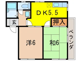 ベラ ヴィスタ甲風【2階】の間取り