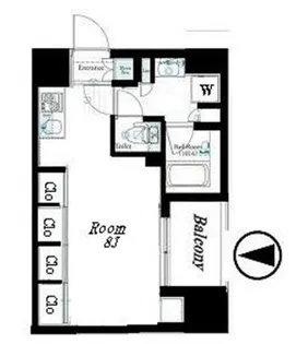 Log東日本橋【8階】の間取り