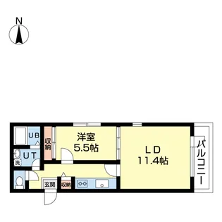 パラッツォ麻生南公園【4階】の間取り