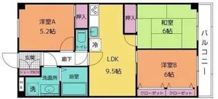 レイヴェルII(ツー)【3階】の間取り