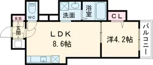 アトムハウスIII号館【1階】の間取り