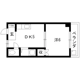 スカイハイツ森田【1階】の間取り