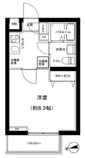パティーナ大森Tria【4階】の間取り