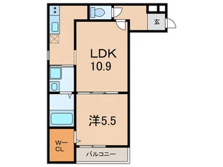 フジパレス尼崎西立花【1階】の間取り