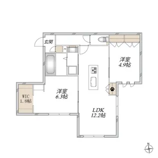 Will Court19【1階】の間取り