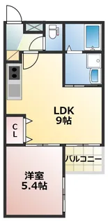 グレイス新屋敷【4階】の間取り