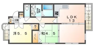 カルチェ清水谷【3階】の間取り