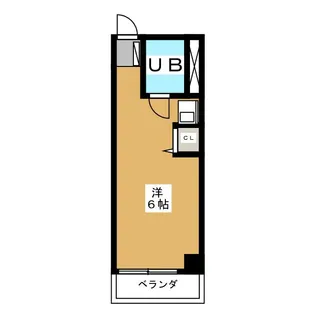 コーポ水無月【3階】の間取り