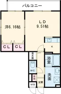 グレースヴィラ【2階】の間取り