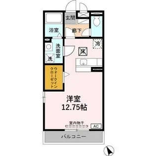 シェ・コパン【1階】の間取り