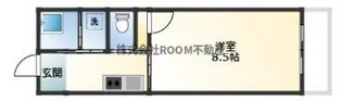 コーポ早水【1階】の間取り