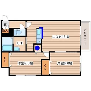 ル・ファール二十四軒【2階】の間取り
