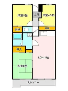 グランパレス榎本【4階】の間取り