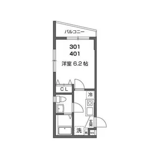 ルーチェ要町【4階】の間取り