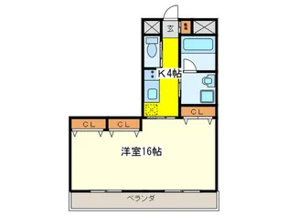 グロリアス十日市【9階】の間取り