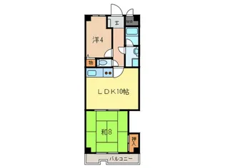 レジデンス大久保【2階】の間取り